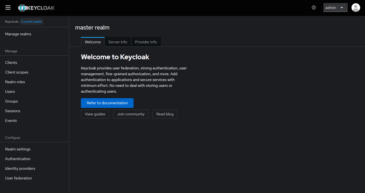 Screenshot of the Keycloak admin login page for the eorsa-db realm