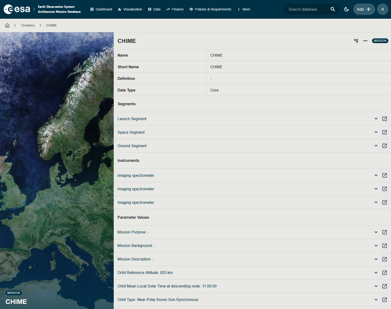 Annotated screenshot of a typical detail page showing the primary panel, related items, and sub-detail areas